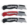 Husky Folding Sure-Grip Lock Back Utility Knives Multi Pack (3