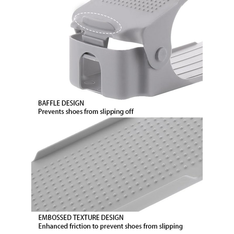 CHENGZI Double Adjustable Simple Small Shoe Rack Shoe Holder, 3PCS