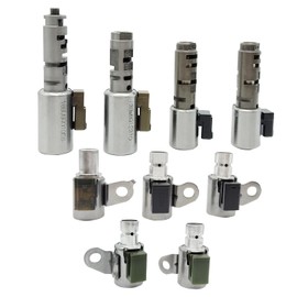 A760 Transmission Solenoids Kit Compatible with Lexus Tundra RC200t RC300 RC350 GS350 GX460 IS350 4Runner Automatic Transmission Shift Solenoid Replace AB60E AB60F A761E A960E (9PCS Aftermarket Part)