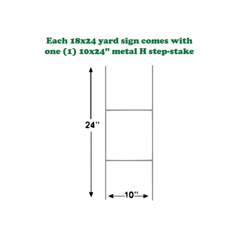 For Rent Yard Sign Custom Large QR Code, Double Side