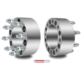 ECCPP 2X 3 inch Wheel Spacer Adapters 8x6.5 to 8x6.5 125mm 8 Lug fits for Ram 2500 3500 Wheel Spacer for F250 F350 Wheel Spacer with 9/16x18 Studs & Lug Nuts