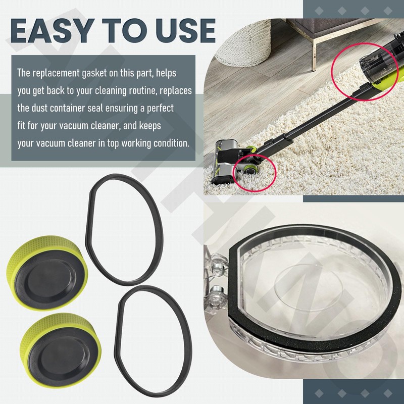 Upgraded Replacement Wheel & Gasket for Ryobi 18v Cordless Stick