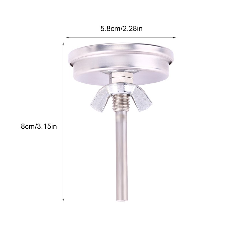 Stainless Steel 75℃-300℃ BBQ Grill Smoker Thermometer Temperature Meter Tester