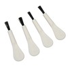 20pcs White Handle Black Hair Sound Aid Cleaning Brush Professional