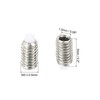 PATIKIL M3x5mm Grub Screw, 5 Pack Metric Hex Socket Head