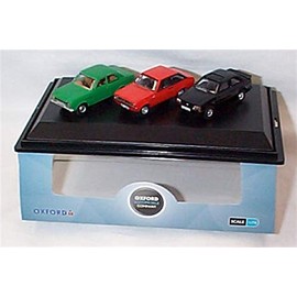 Oxford 3 piece Ford Escort Mk1 Mk2 and Mk3 XR3i vehicles 1:76 scale diecast model