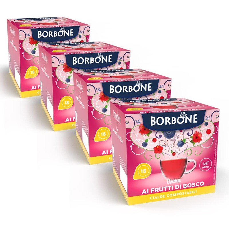 Caffè Borbone Mixed Berries Infusion - 72 Pods (4 packs