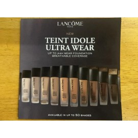 Lancôme 50x Lancome Teint Idole Ultra Wear Longwear Foundation 8-Shade Sample Cards