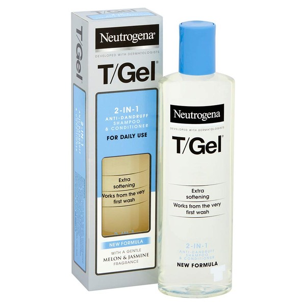 Neutrogena T/Gel 2-in-1 Anti-Dandruff Shampoo Plus Conditioner, 250 ml