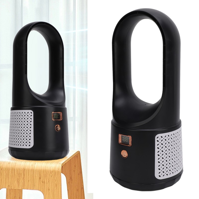 USB Desk Fan 6 Speeds Wind Quiet Portable Bladeless Cooling