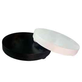 SHINGYU Wood Riser for Display, Round Wood Pedestal Stand for Decor, Plant, Bottle (Black&White)