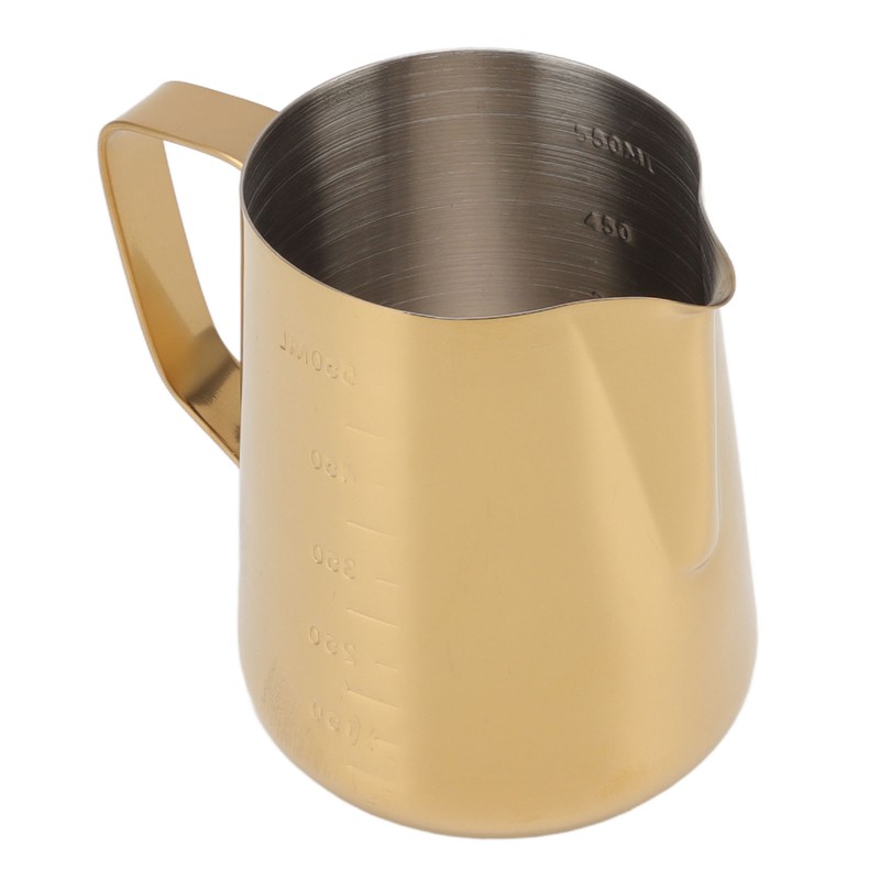 Milk Frothing Pitcher Dual Scale 304 Stainless Steel Milk Frother