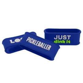 Pickleball Paddle Grip Band – Secures Grip Tape – Fits All Paddle Handles – Silicone Pickleball Paddle Bands with Embossed Design – Pickleball Gifts – Pickleball Grip Bands