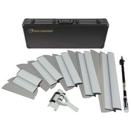 ROLLINGDOG Drywall Skimming Blade Set - Include Extension Pole and Transport Case,13PC Easy Carry Handle and 5 Extra Skimming blades
