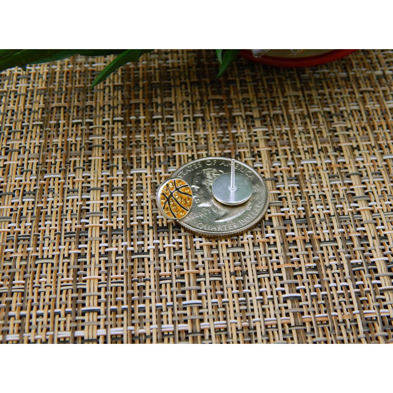 ICYROSE Hypoallergenic Solid 925 Sterling Silver Sports Fan Stud Earrings