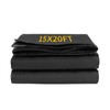 Coocure 15X20FT Reinforced PE Pond Liner, 28Mil Thickness Pond Liners