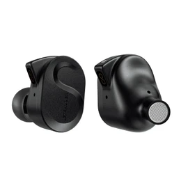 Letshuoer S08 Fourth Generation Planar in Ear Monitor, Dual-Coil 13mm Planar in Ear Headphones, HiFi in Ear Earbuds with Detachable Silver-Plated Copper (Black)