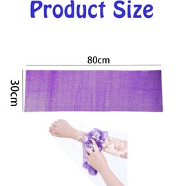 3 Pieces African Net Sponge, African Wash Net,African Shower Net,Scrubber for Daily Shower Bathing Exfoliating (Beige,Green,Purple)