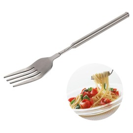 an 1 Piece Stainless Steel Telescopic Extendable Fork for Dinner Fruit Dessert Barbecue Toasting Long Handle Table Ware Utensil
