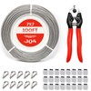 KEPYDRMTF 1/8 Inch Stainless Steel Cable Wire Caple, 100FT String