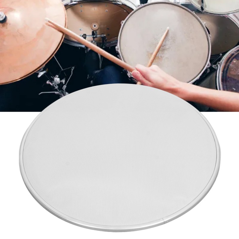 Drum Head 10 Inch Reticulate White Color Sound Deadening Metal