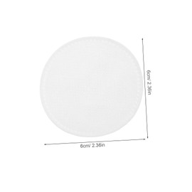 FRCOLOR 100pcs Stitched Cotton Rounds Organic Cotton Pads for Makeup Removal Dual Sided Use for Sensitive Skin for Daily Cosmetics and Personal Care
