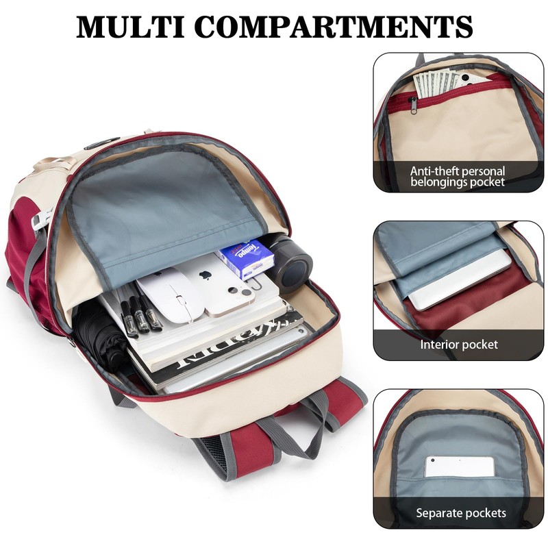 Hiking Backpack,Large 35L Travel Backpacks for Men Women,Water Resistant Ultra