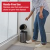 Rubbermaid Stainless Steel Round Step-On Trash Can, 1.6-Gallon, Charcoal, Wastebasket