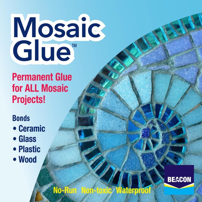 BEACON Mosaic Glue - Non-Toxic & Water Resistant, Ideal for