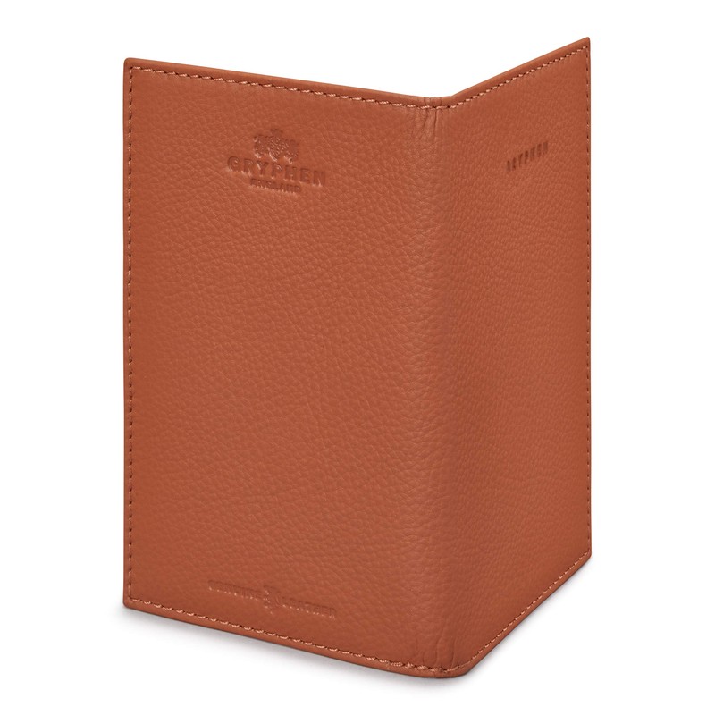 Gryphen Hoxton Leather Golf Scorecard Holder with Pen Loop (Tan)