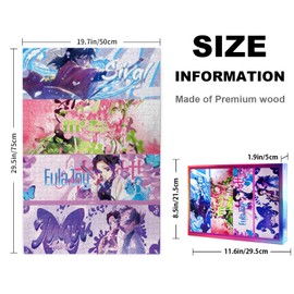 Anime Jigsaw Puzzles 1000 Pieces Wooden Collage Puzzle 29.5x20 in (Demon S3)