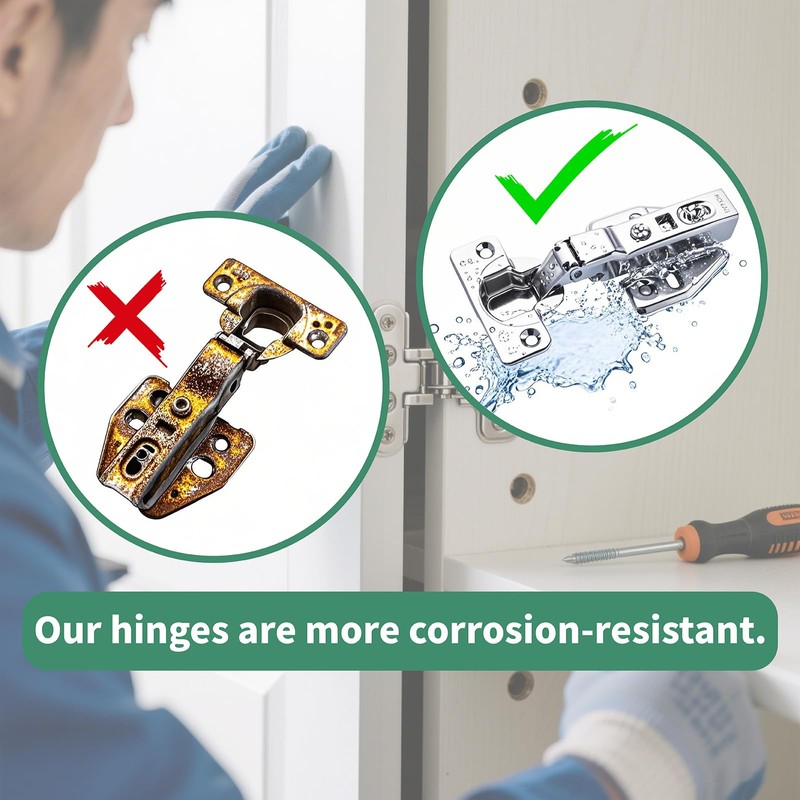Soft-Close Hinges Stainless Steel, Cabinet & Furniture Hinges, Door Hinges