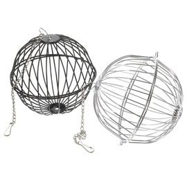 HAKIDZEL Foldable Lightweight Pet Feeder, Hanging Hay Cage for Hamsters, Chinchillas, Rabbits, Guinea Pigs, 2pcs