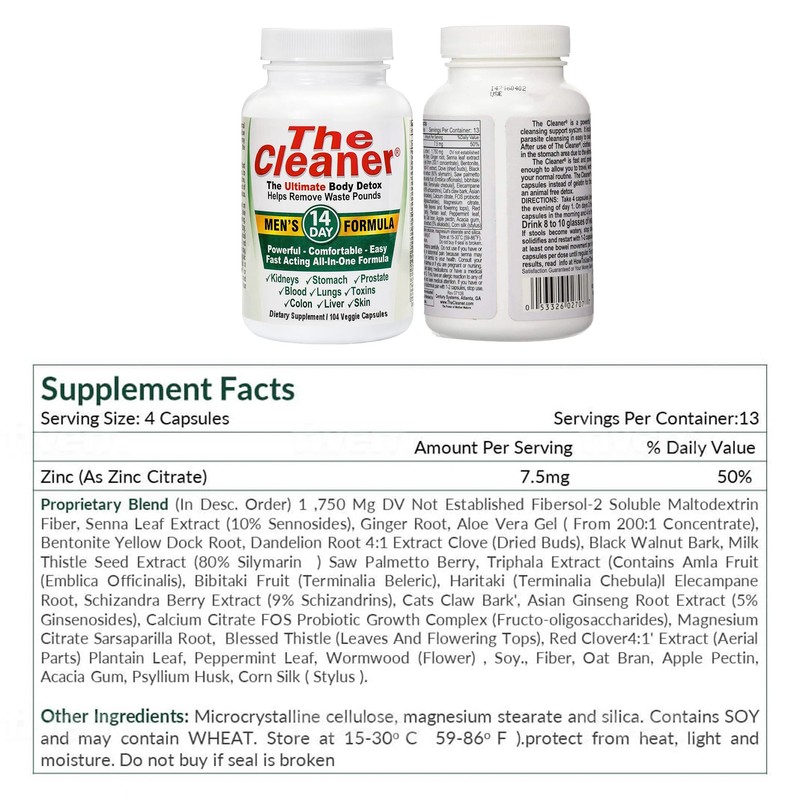 Century Systems The Cleaner Detox, Powerful 14-Day Complete Internal Cleansing