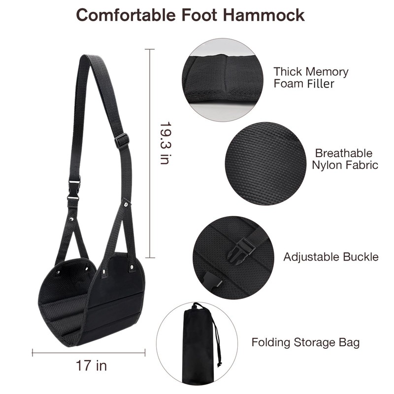 Travel Pillow and Blanket Set & Foot Rest, Memory Foam