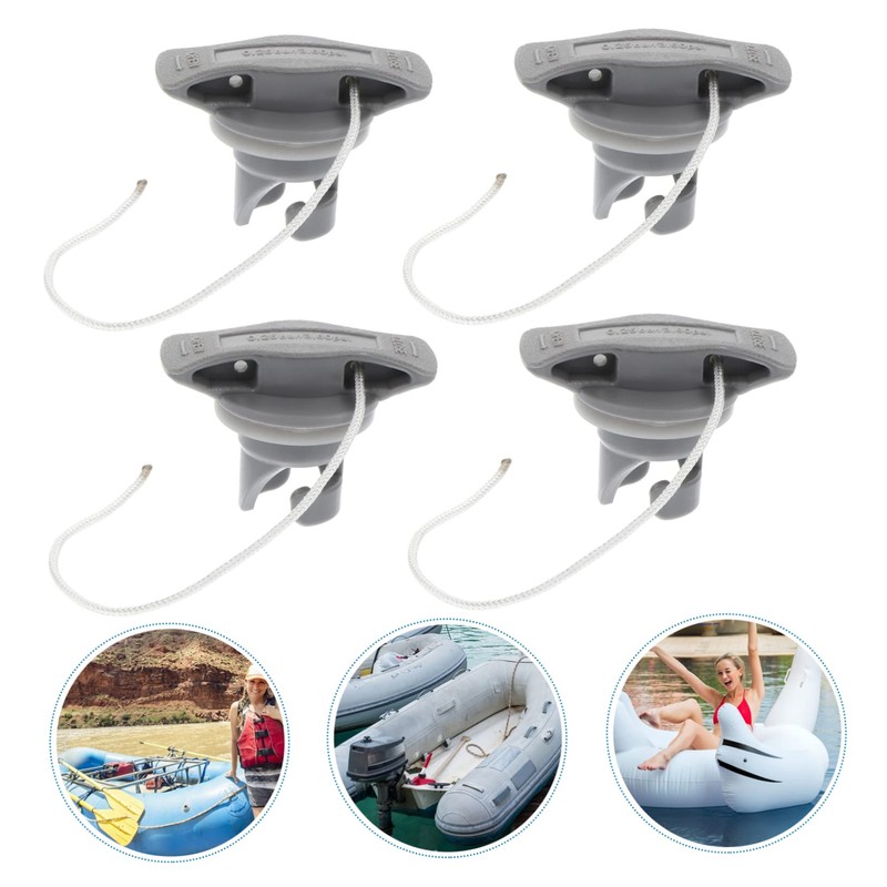 HANABASS 4pcs Dinghy Air Valve Plug for Kayak Inflatable Boat