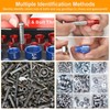Comfylichi 50 Pcs Nut and Bolt Thread Checker - 27