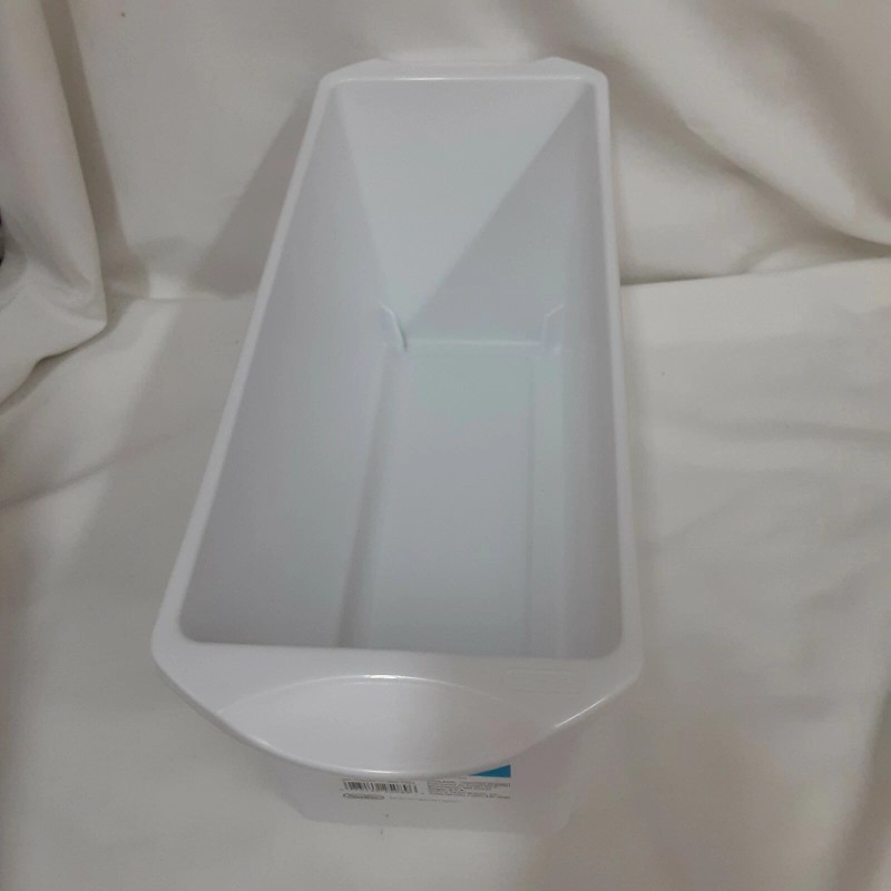 Sterilite White Ice Cube Bins Stack on Top Space Saver