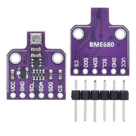 HiLetgo BME680 Digital Temperature Humidity Sensor Module(Temperature/Humidity/Pressure/VOC Gas) 4 in 1 Sensor High Precision Environmental Monitoring Sensor with SPI IIC DC 5V
