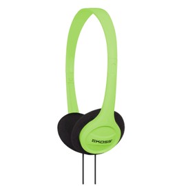 Koss Koss KPH7G Portable On-Ear Headphone with Adjustable Headband - Green, 8.7 x 6.2 x 2.0