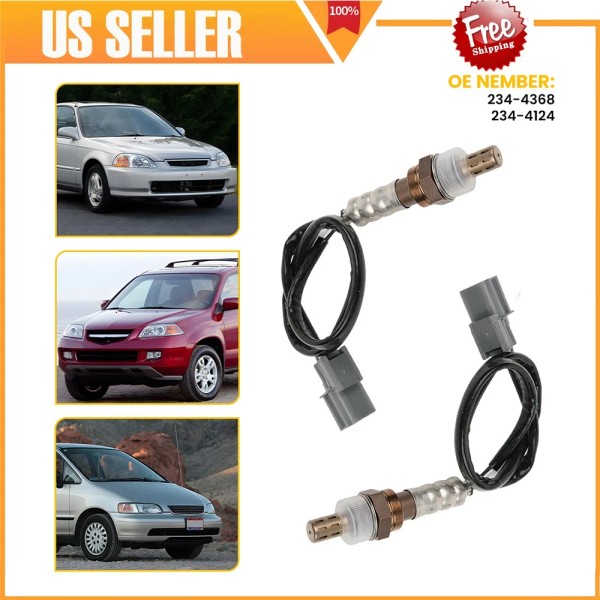 carparsafer Up&Downstream Oxygen O2 Sensor For 2003-05 Honda Accord Civic