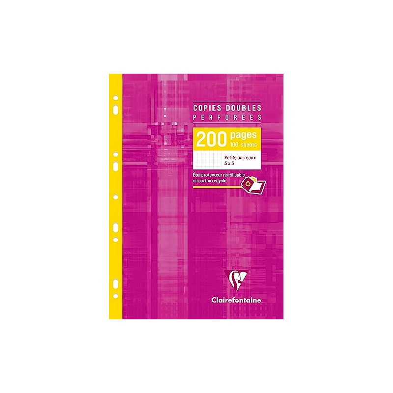 Clairefontaine 4712C Perforated Double Copies DIN A4 (Perforated, 200 Sheets,