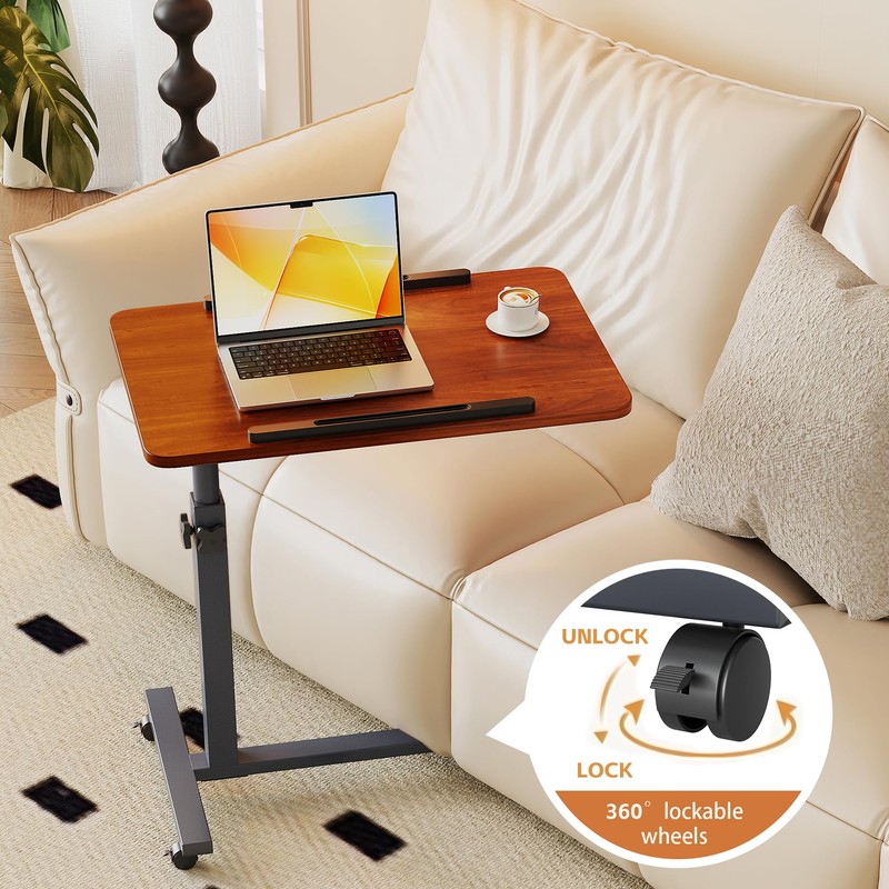 ZIWEI STAR Laptop Table Mobile Adjustable Height Portable Desk Notebook