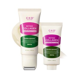 CKD Guaranteed Retinol Collagen Low Molecular 300 Gua Sha Neck Wrinkle Cream 50ml + Refill 50ml