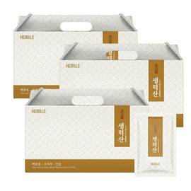 Hemille 생력산 국내산 볶음 맥문동 오미자 인삼 여름 건강 달임 진액 3박스 (70ml x 90포) Domestic Roasted Mubeomdong Omija Ginseng Summer Health Essence 3 Boxes (70ml x 90 Packs)