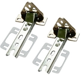 2 x Fridge Hinge Replacement Parts, Door Hinges Suitable for Bosch/Siemens 00268698, for Constructa, for Balay, for Whirlpool 481241718776, for Bauknecht, for Küppersbusch 420189, for Miele 2285121