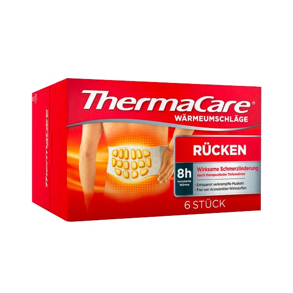 ThermaCare Heat Packs Back 6 pcs