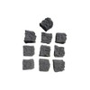 Gas fire coals Black/Bio Fuels/Inserts/Boxed/New 10 medium & 10 large
