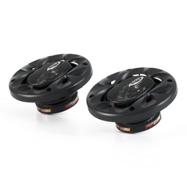 BOSS 4 Inch 200W 2 Way Car Audio Coaxial Speakers Stereo, Red Pair (4 Pack)