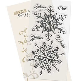 Kartenkunst Clear Stamp Set Large Christmas Stamp KK-0206 - Giant Snowflakes